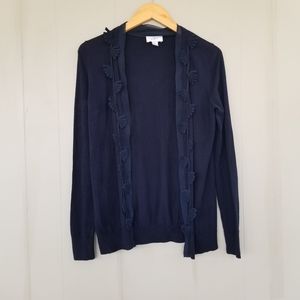 Loft navy blue open cardigan size small